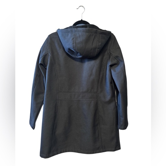 Black Mercedes North End Hooded Coat Ladies Size: Large - Picture 3 of 11